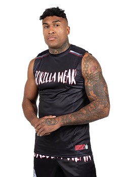 Clayton Tank Top, black/red