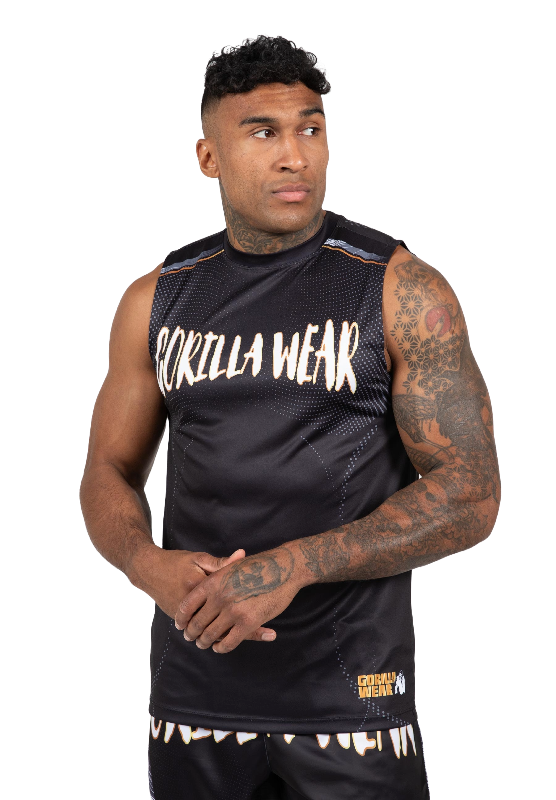 Clayton Tank Top, black/gold