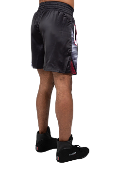 Clayton Boxing Shorts, black/red