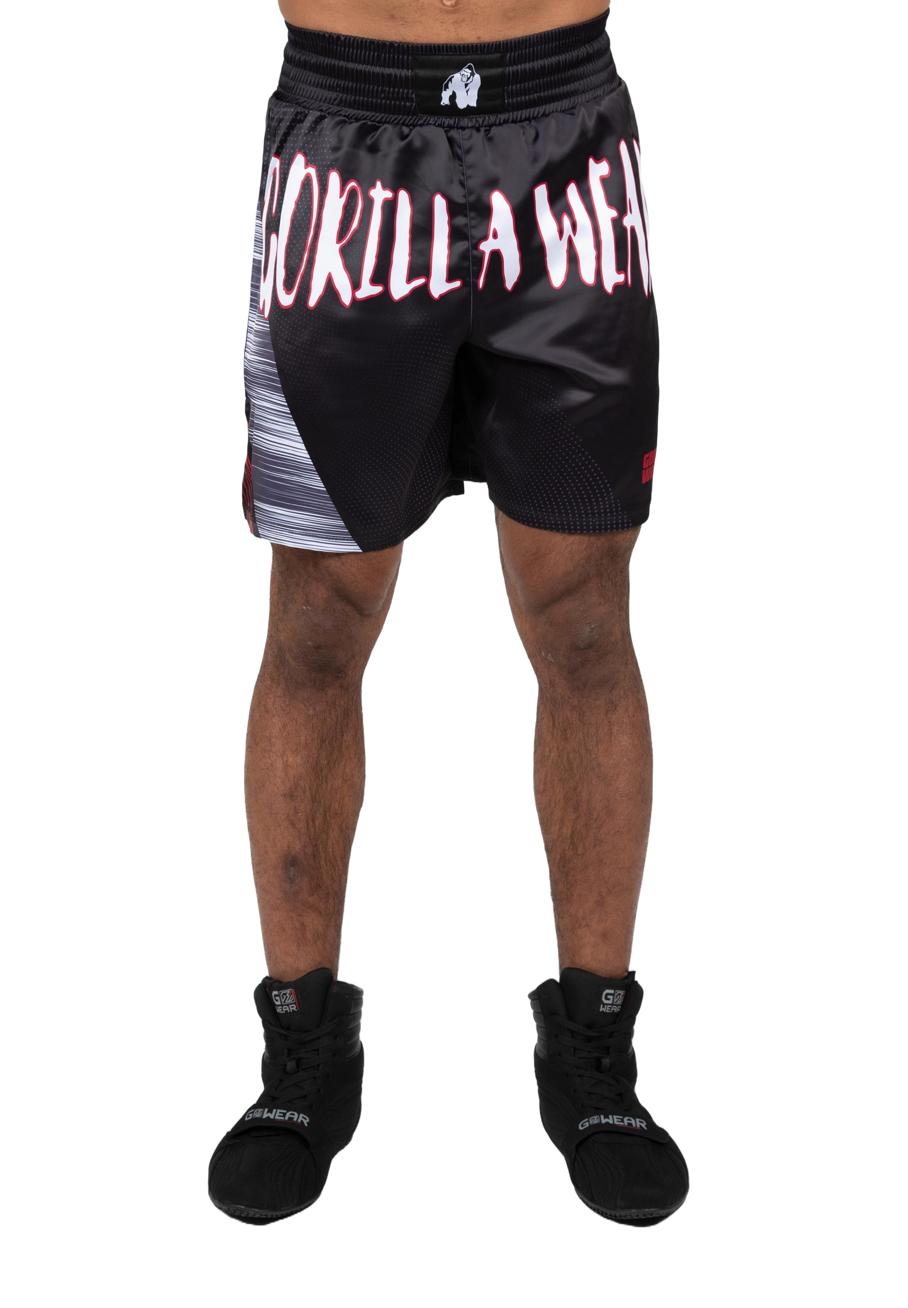 Clayton Boxing Shorts, black/red - 9