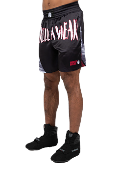 Clayton Boxing Shorts, black/red