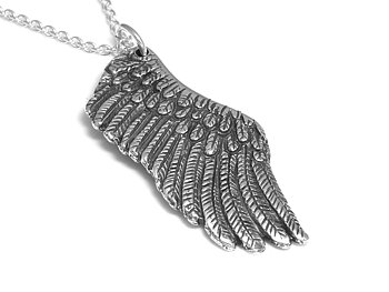 Fågelvinge Halsband,  Fågel Smycke i Silver