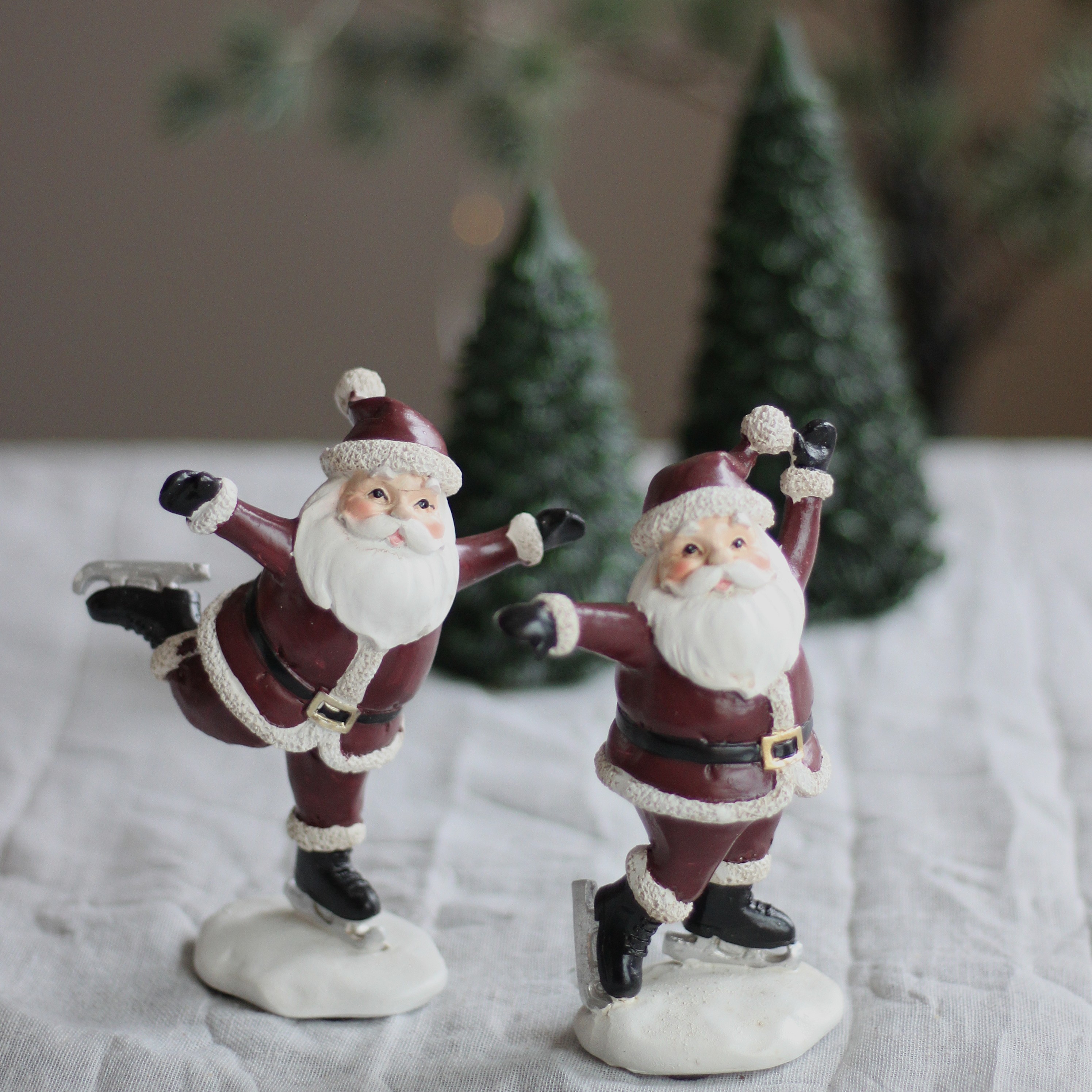 Dekoration Tomte på skridskor