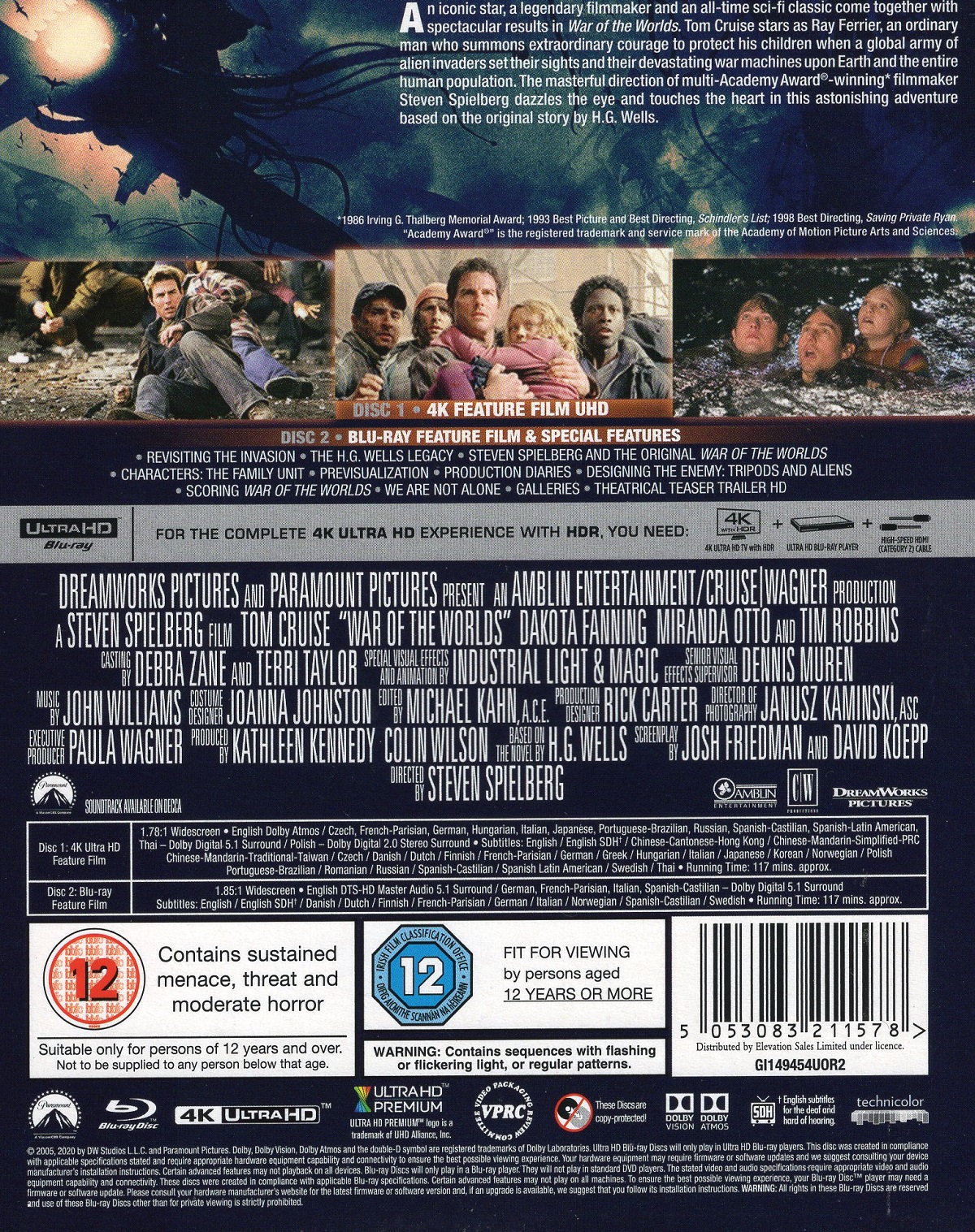 War of the Worlds (4K Ultra HD + Blu-ray) - 2