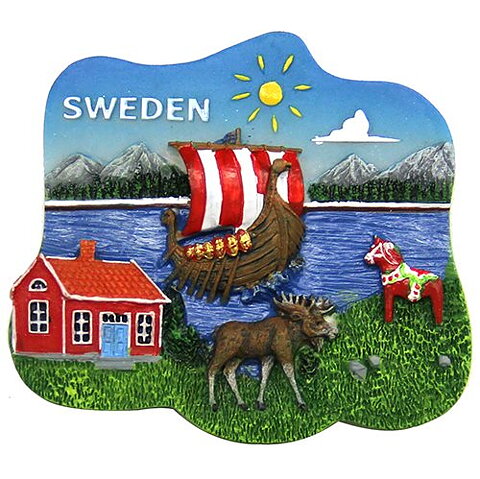 Magnet Sverige 3D Polylera