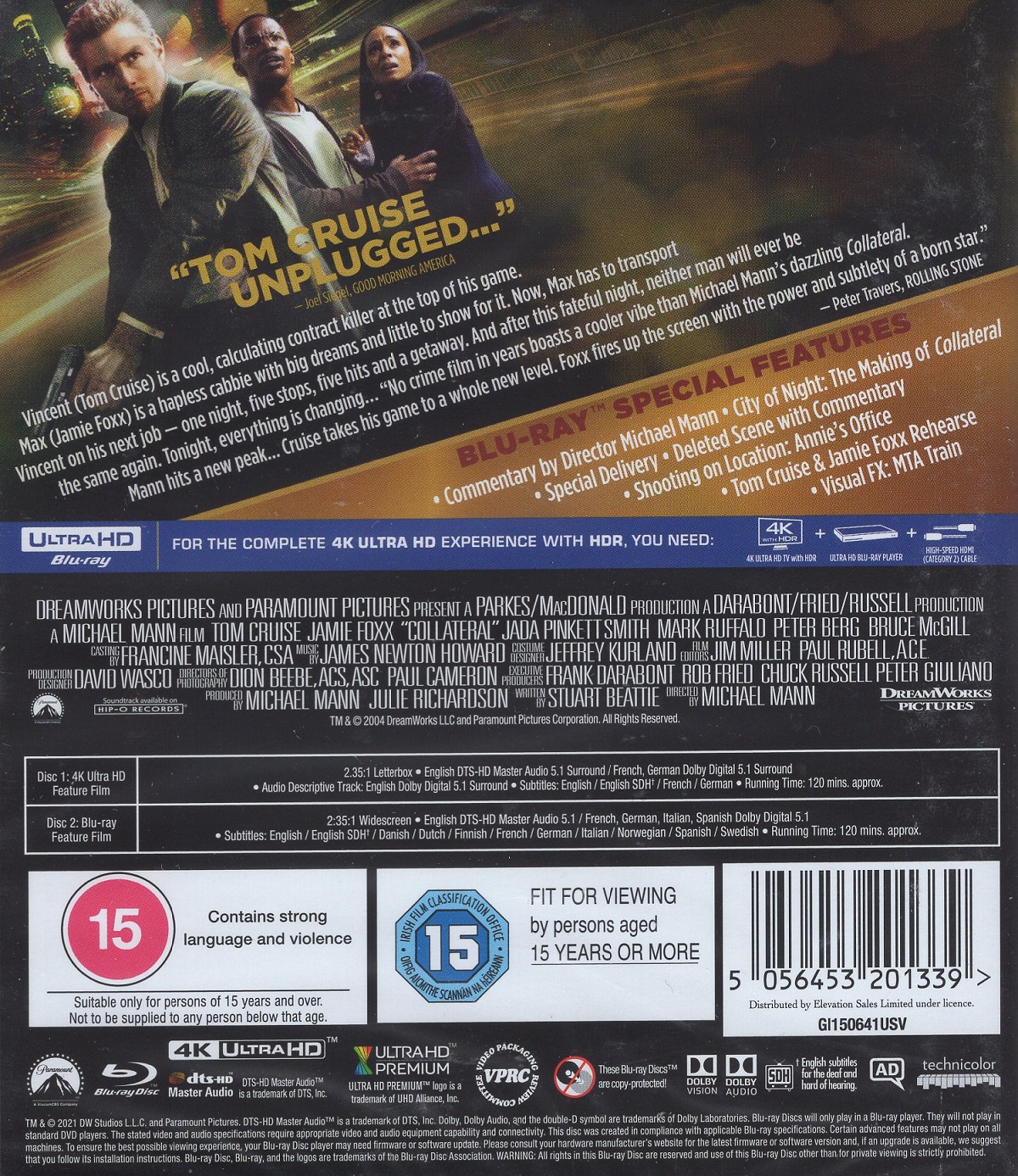 Collateral (ej svensk text) (4K Ultra HD + Blu-ray) - 2