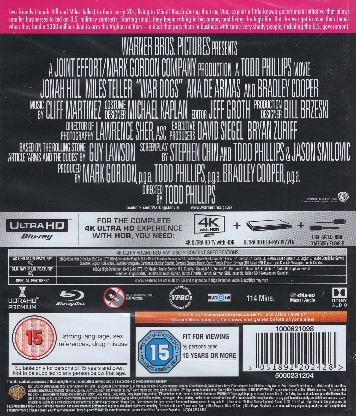 War Dogs (4K Ultra HD + Blu-ray) - 2