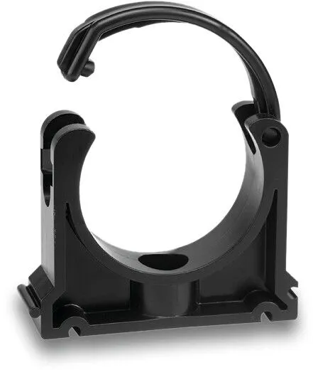 Rörklämma PP 40 mm svart type C