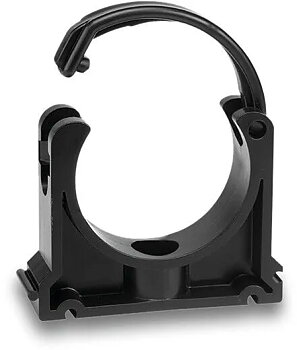 Rörklämma PP 40 mm svart type C