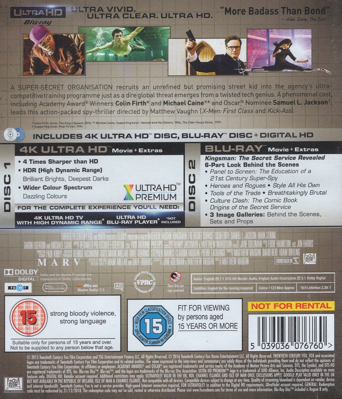 Kingsman - The Secret Service (4K Ultra HD + Blu-ray) - 2