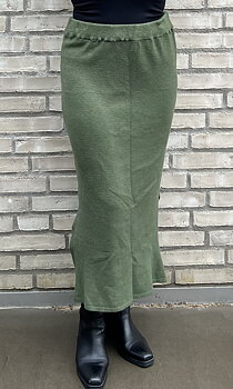 Copenhagen Luxe Kjol Stickad Grön