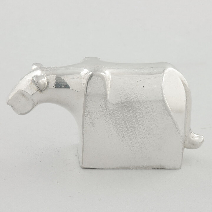 Gunnar Cyrén (Silver Zoo 1982) Panther with Modern Form 7 cm