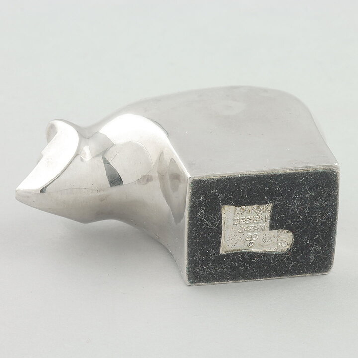 Gunnar Cyrén (Silver Zoo 1982) Brown Bear with Modern Form 6,5 cm