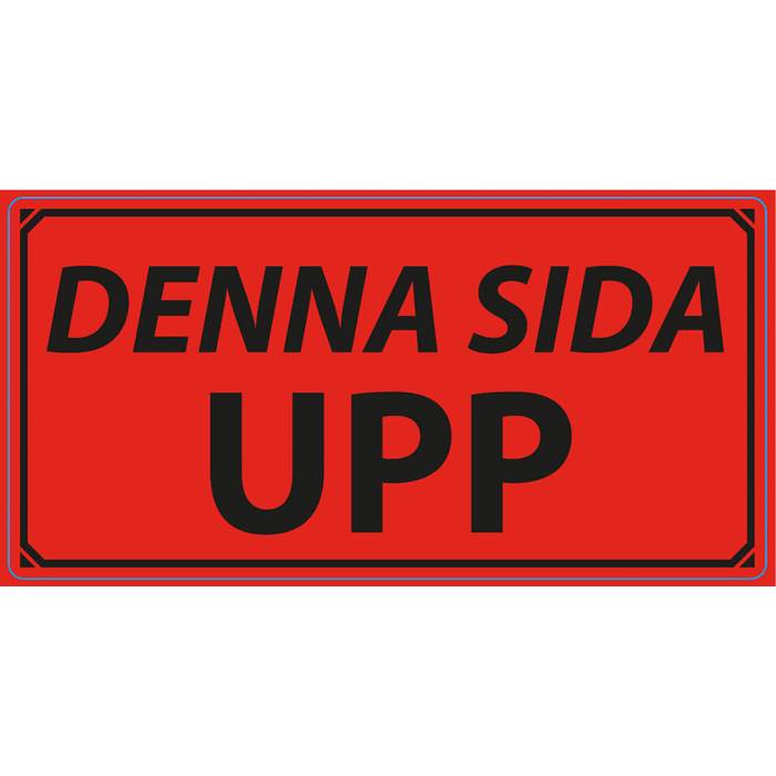 Varningsetikett Denna Sida Upp