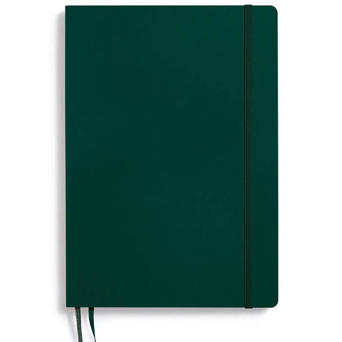 Ant.bok B5 s linj forest green - 2