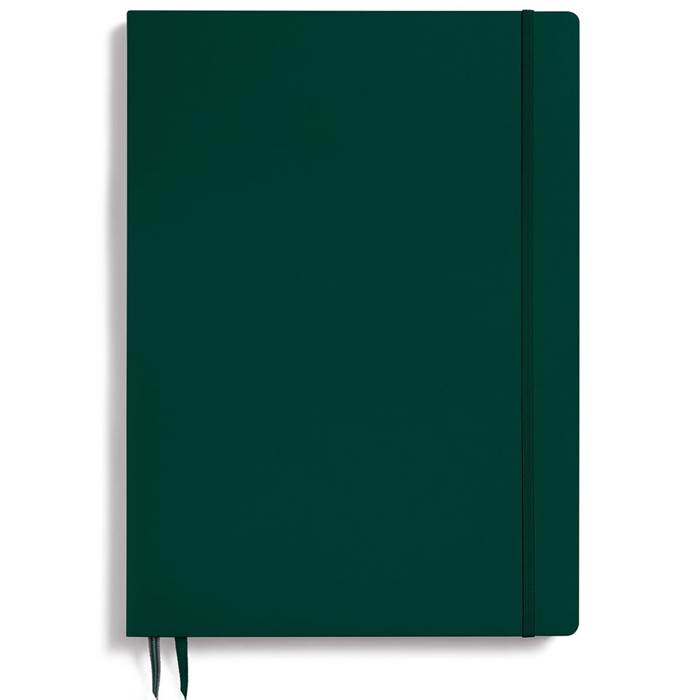 Ant.bok A4+ linj forest green - 2
