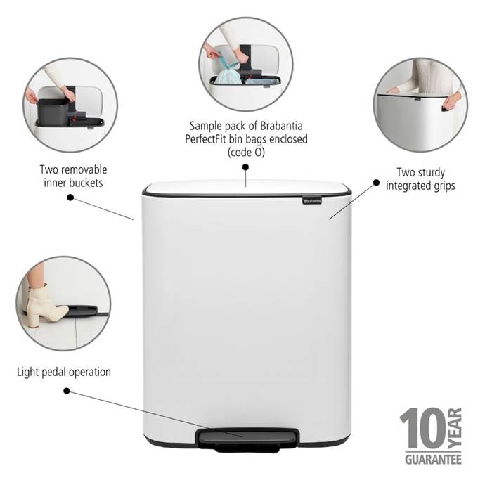 Pedalhink Bo 2x30L vit - 4