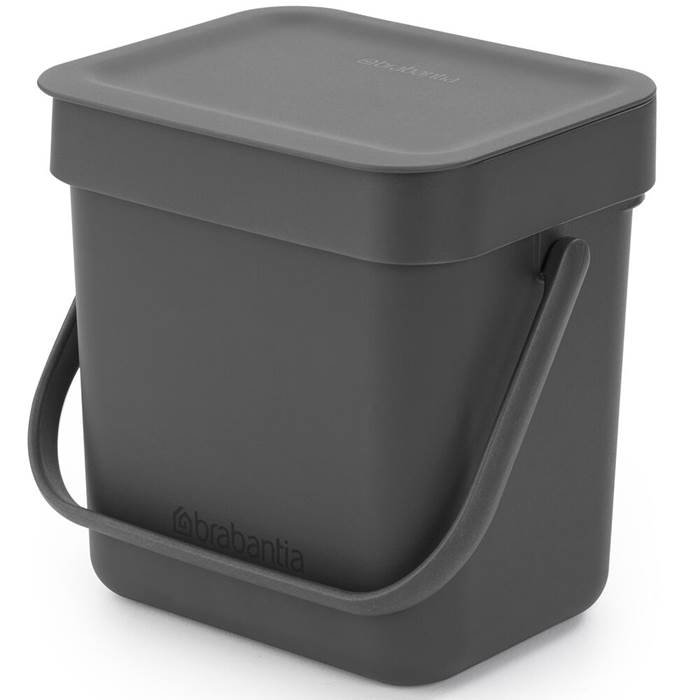 Avfallshink Sort&Go 3L Grå - 2