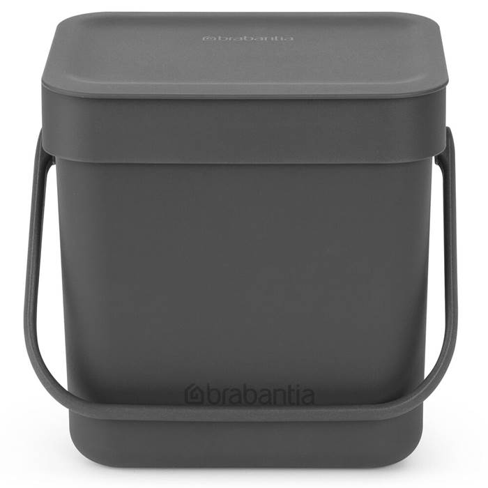 Avfallshink Sort&Go 3L Grå