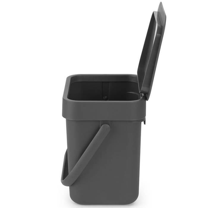 Avfallshink Sort&Go 3L Grå - 3