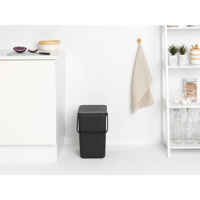 Avfallshink Sort&Go 25L Grå - 4