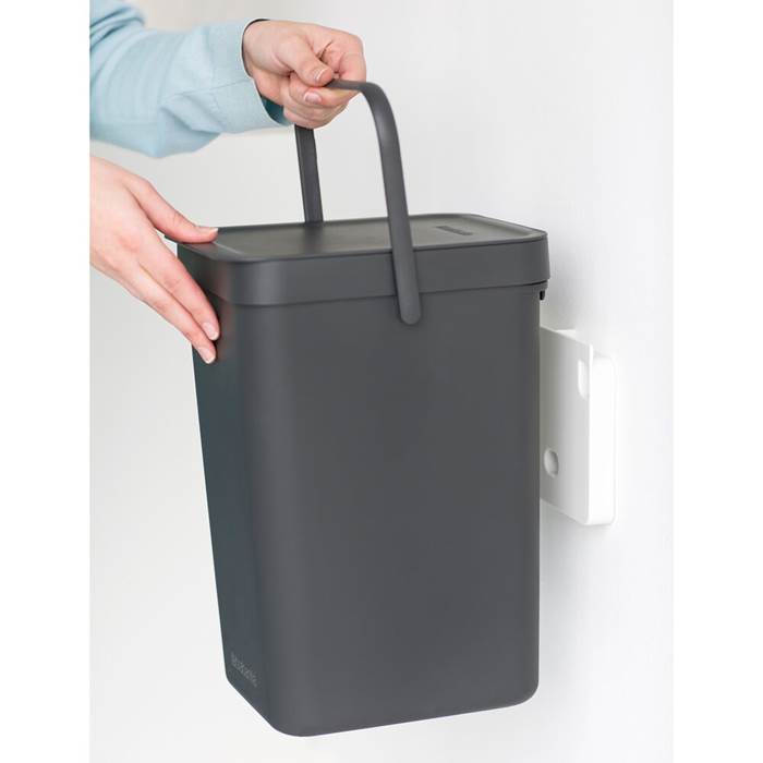 Avfallshink Sort&Go 12L Grå - 4