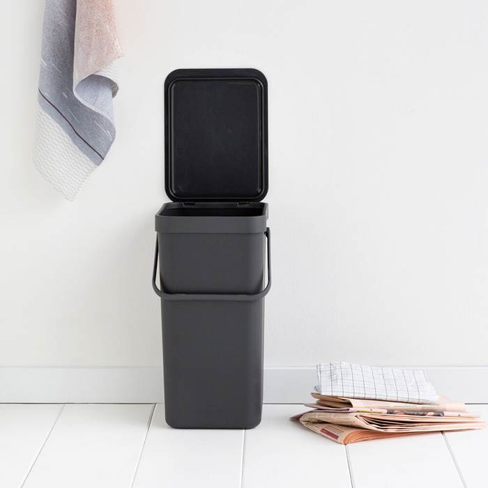 Avfallshink Sort&Go 16L Grå - 4