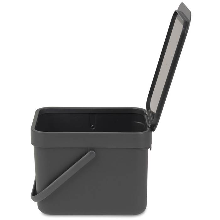 Avfallshink Sort&Go 6L Grå - 3