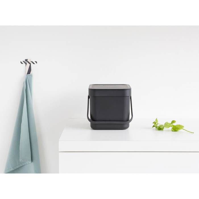 Avfallshink Sort&Go 6L Grå - 4