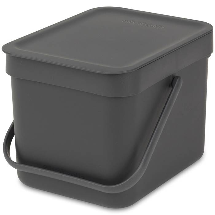 Avfallshink Sort&Go 6L Grå - 2