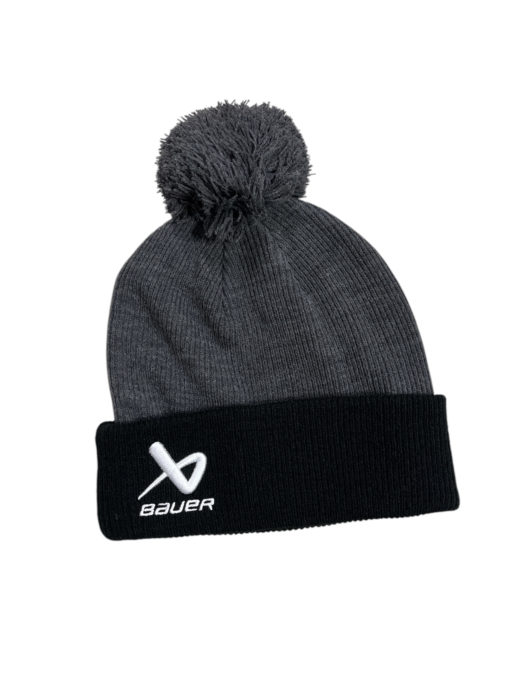 S24 BAUER 2 Tone Knit Pom Mössa Grå/svart - One Size