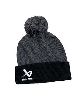 S24 BAUER 2 TONE KNIT POM Grey/Black - One Size