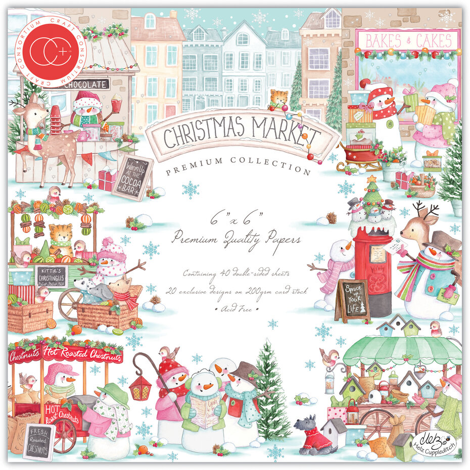 Craft Consortium-Christmas Market 6x6 Inch Paper Pad