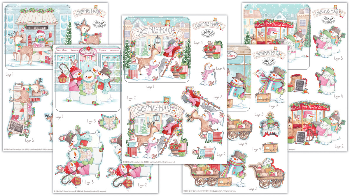 Craft Consortium-Christmas Market 3D Decoupage  - 4