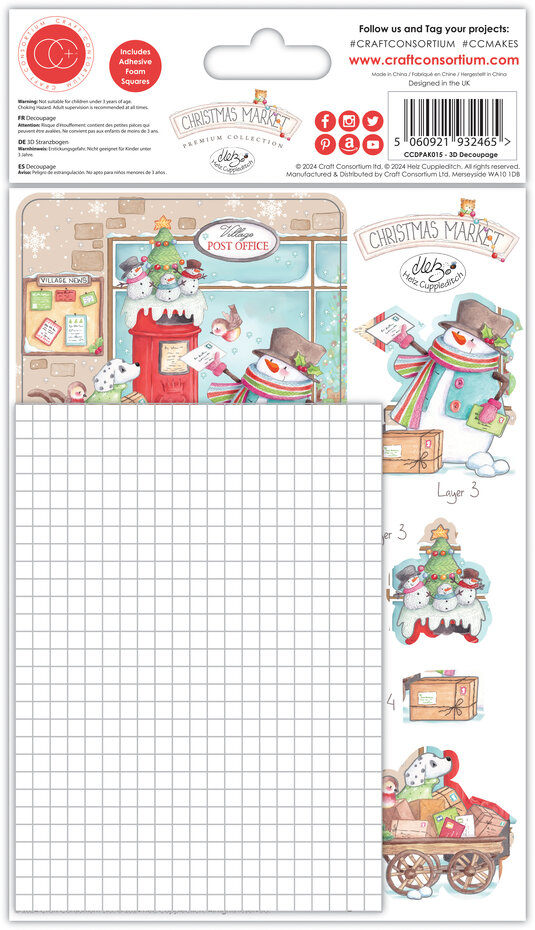 Craft Consortium-Christmas Market 3D Decoupage  - 5
