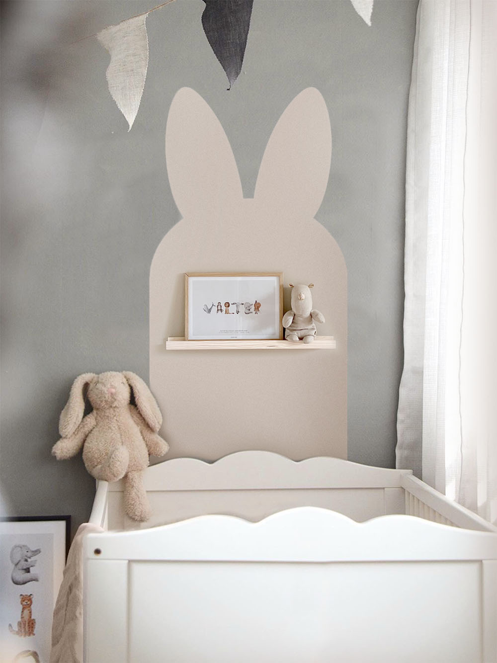Schablon för vägg - Bunny