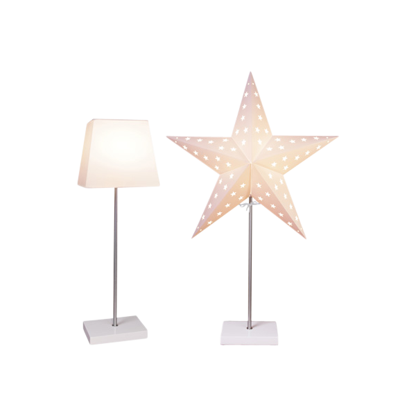 Adventstjärna & Skärm på fot, Kombi