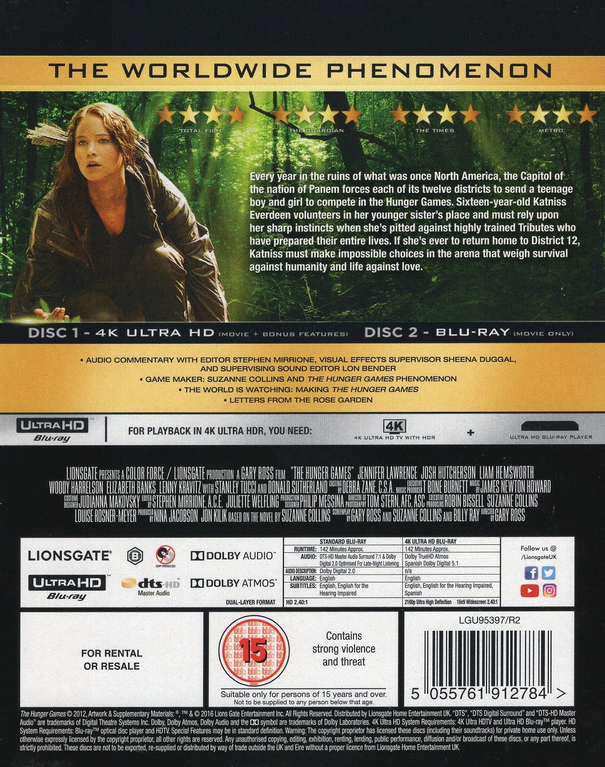 Hunger Games (ej svensk text) (4K Ultra HD + Blu-ray) - 2