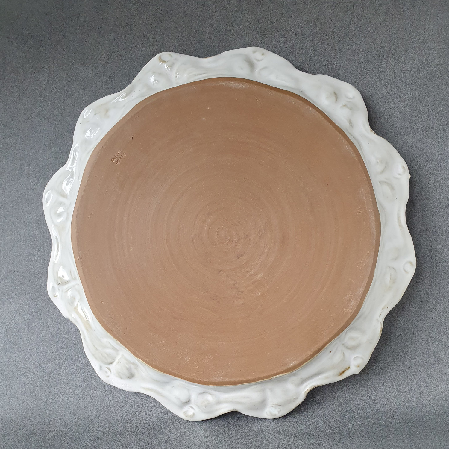 Cakeplate with lace trim rim - 5