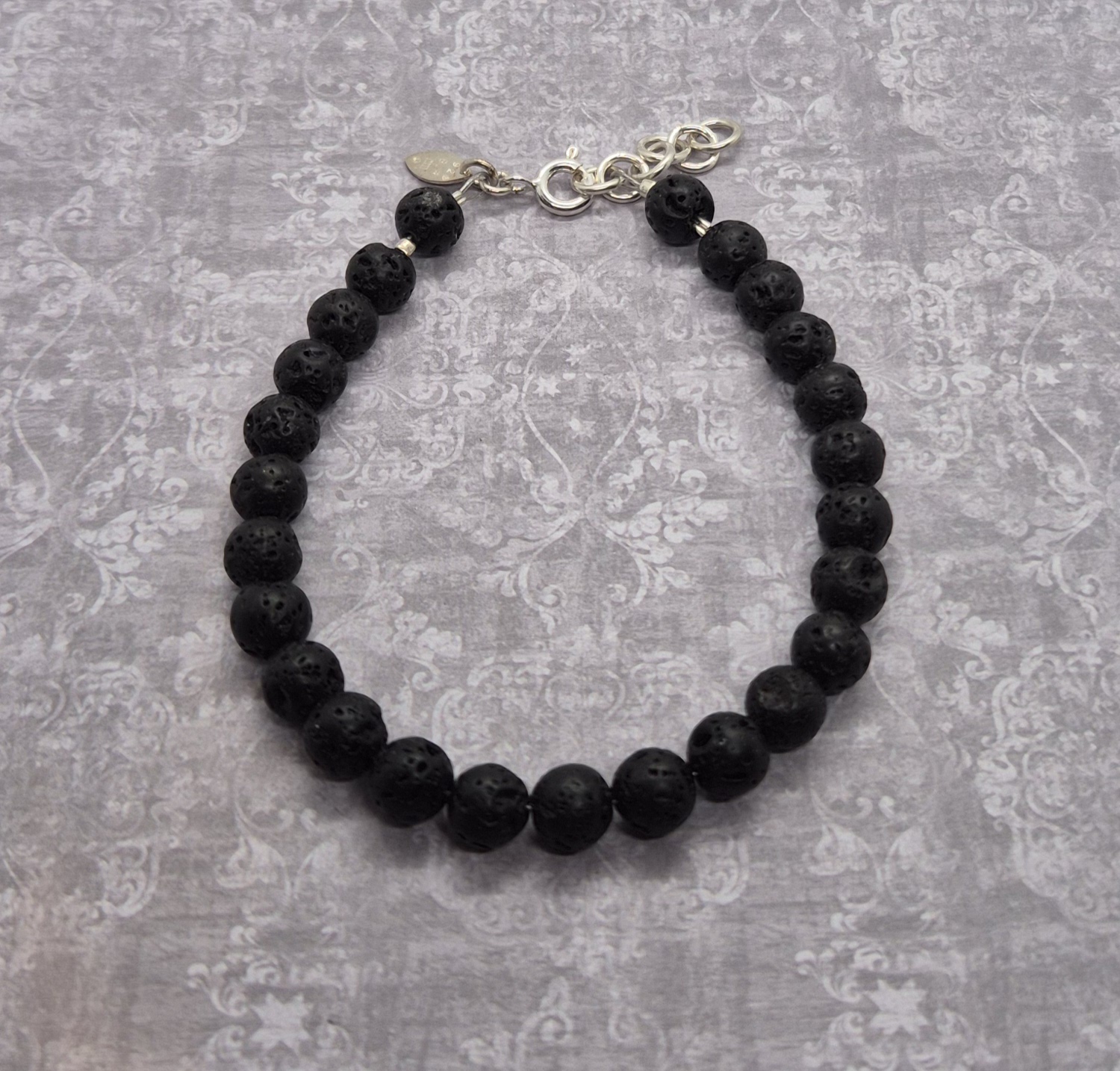Armband, Lavasten - 925 Sterling Silver