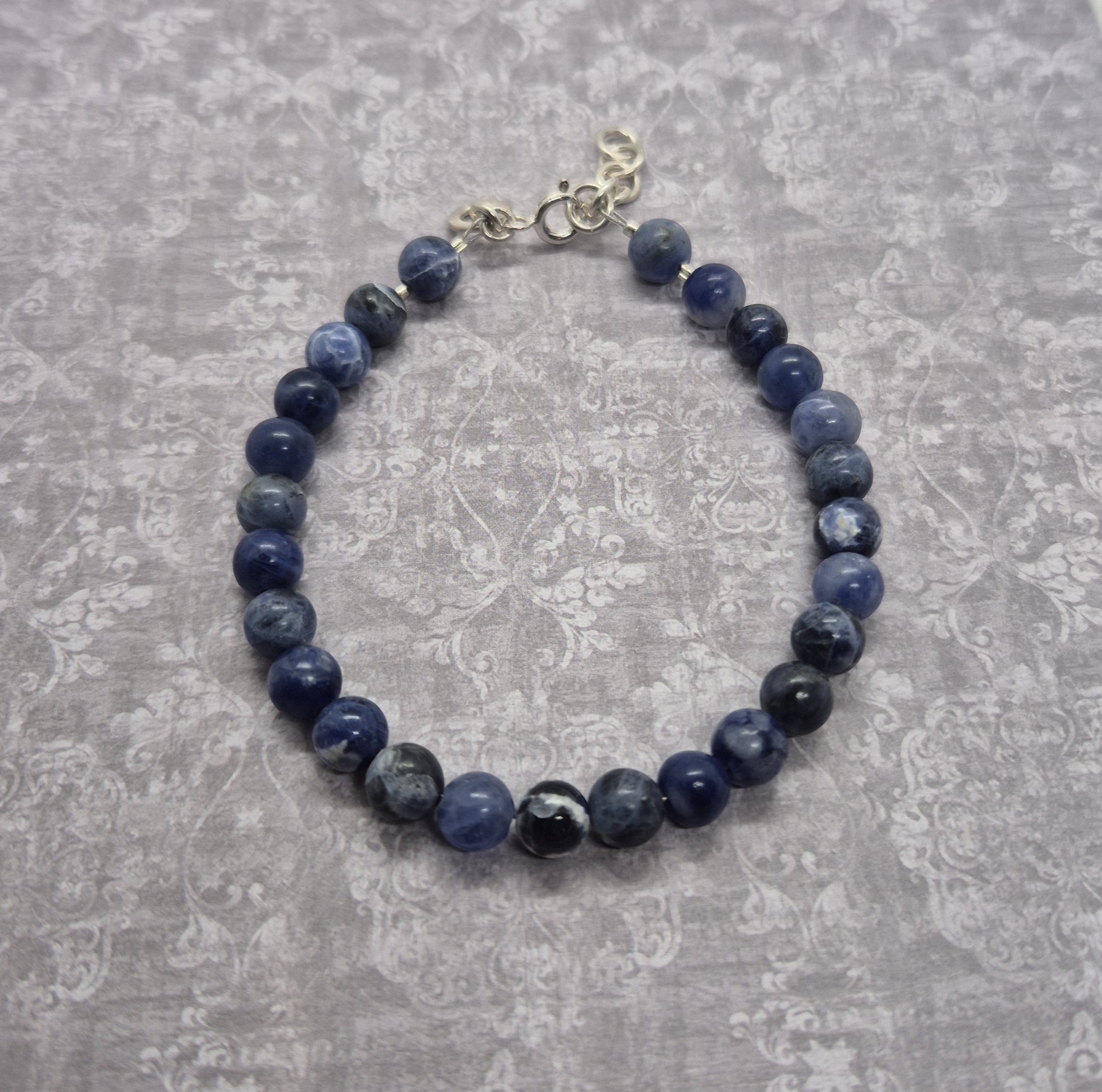 Armband, Sodalite - 925 Sterling Silver