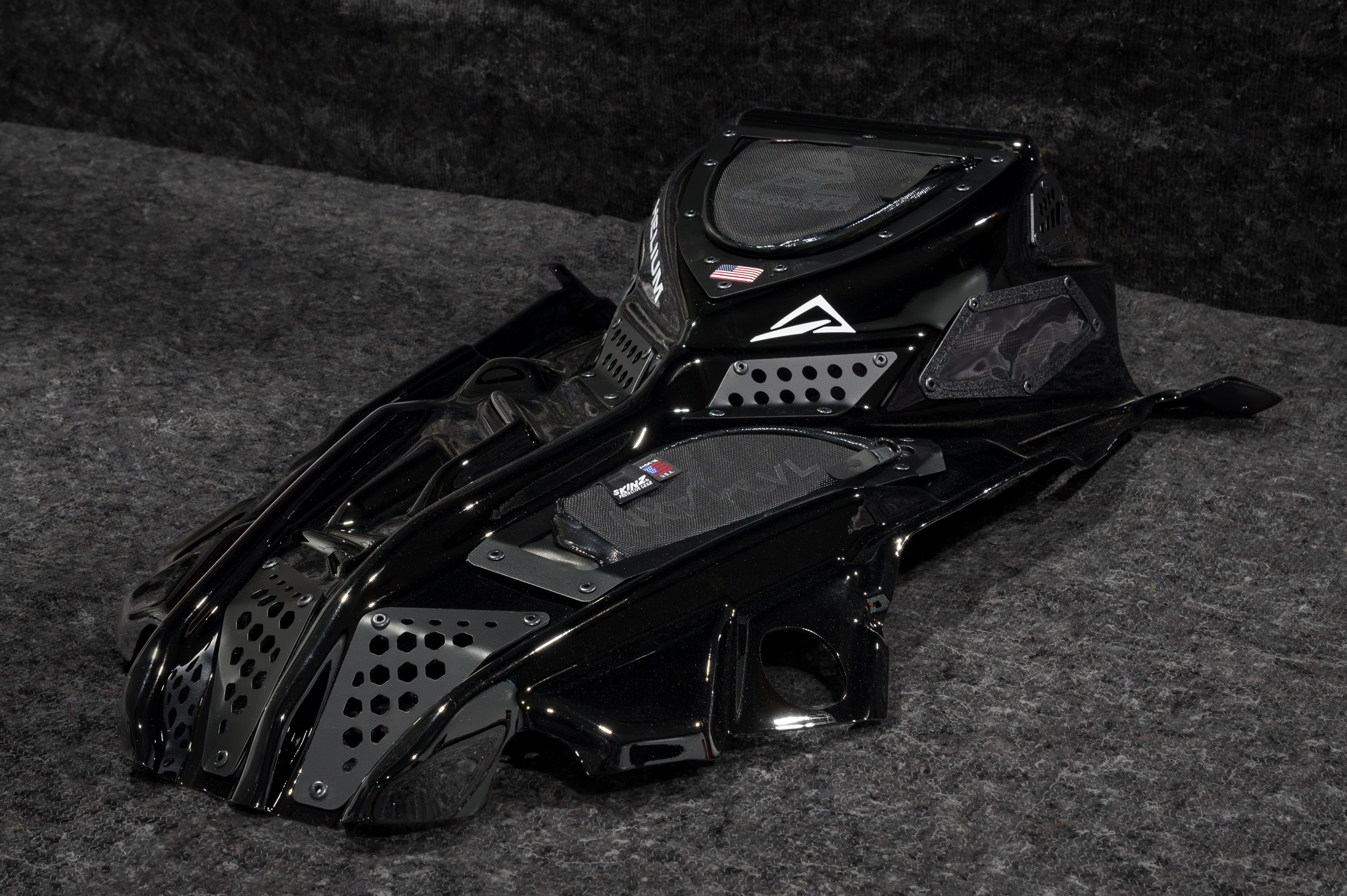 Skinz Heliumhuv Polaris Matryx (Fäste för 7S Display ingår) - Blank Svart - 2