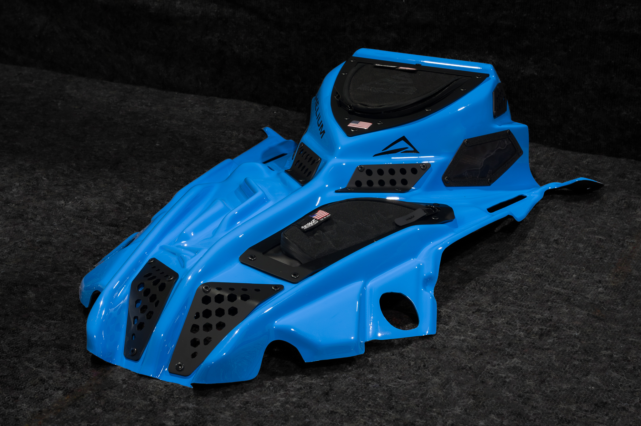 Skinz Helium huv Polaris Matryx (Fäste för 7S Display ingår) - Sky Blue - 2