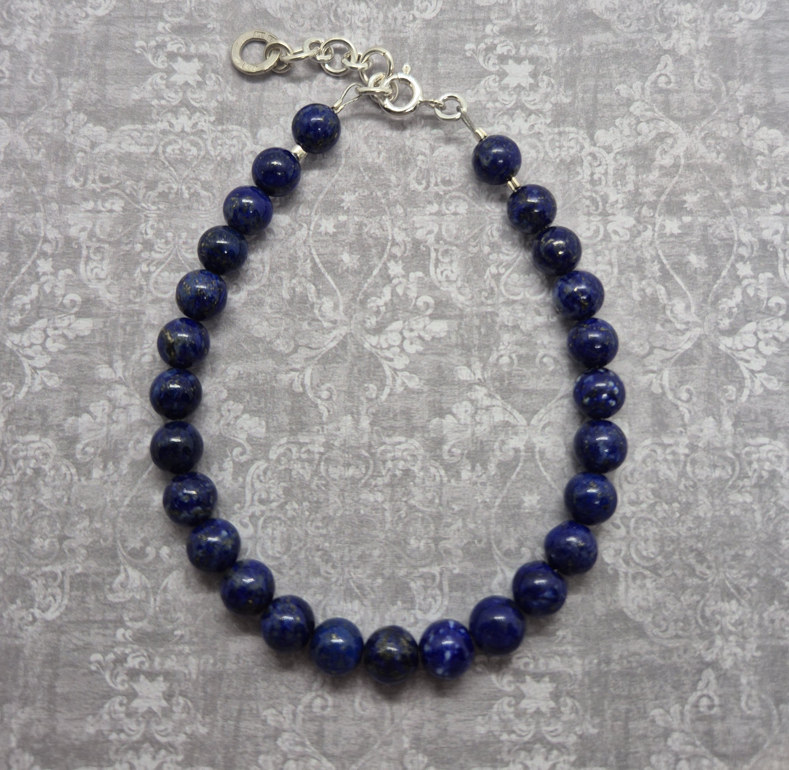 Armband, Lapis Lazuli 925 Sterling Silver