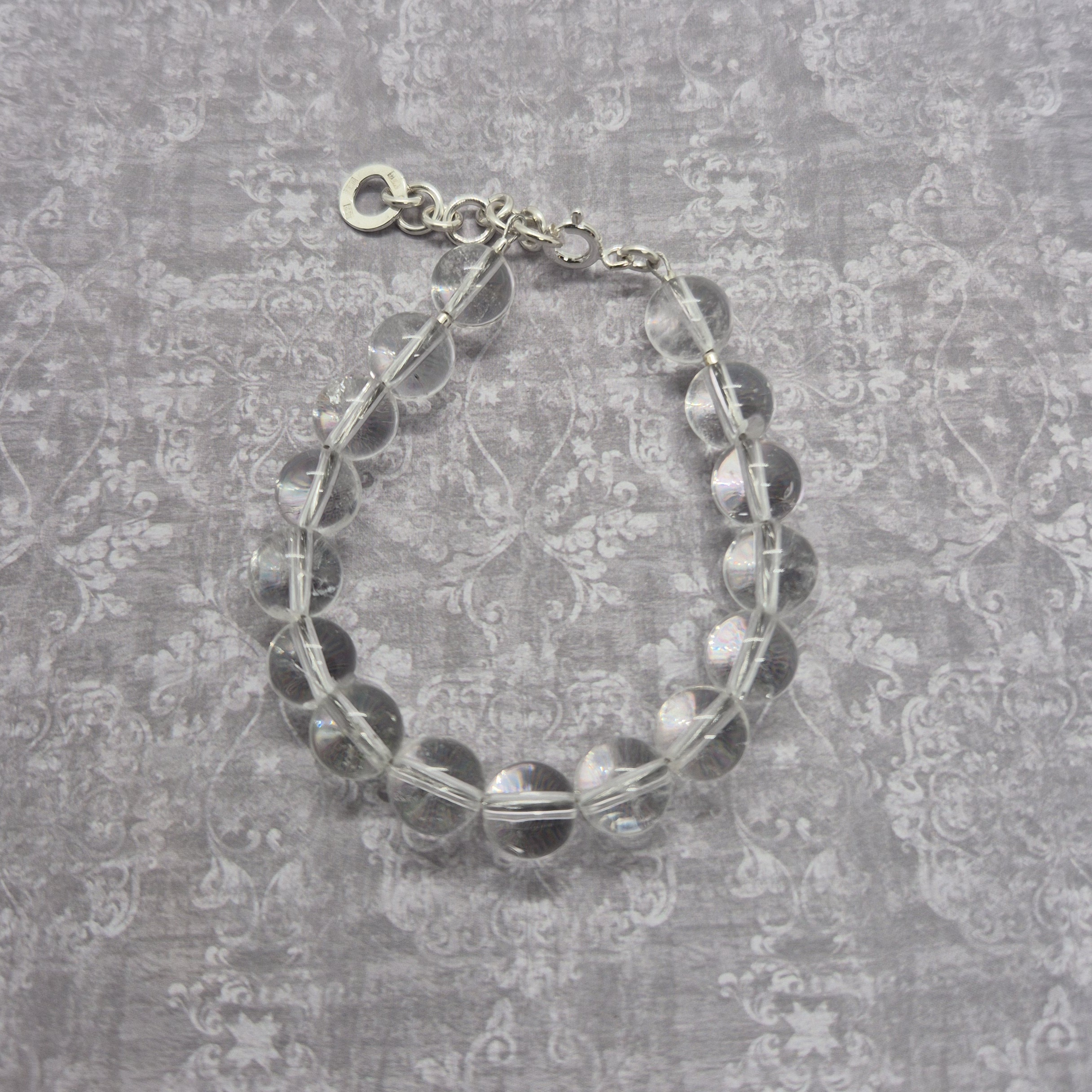 Armband, Bergkristall 8 mm - 925 Sterling Silver - 2