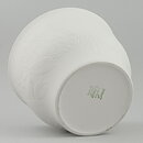 Gunvor Olin-Grönqvist (Suvi 1981) White Flowerpot with Flower Relief 17 cm 