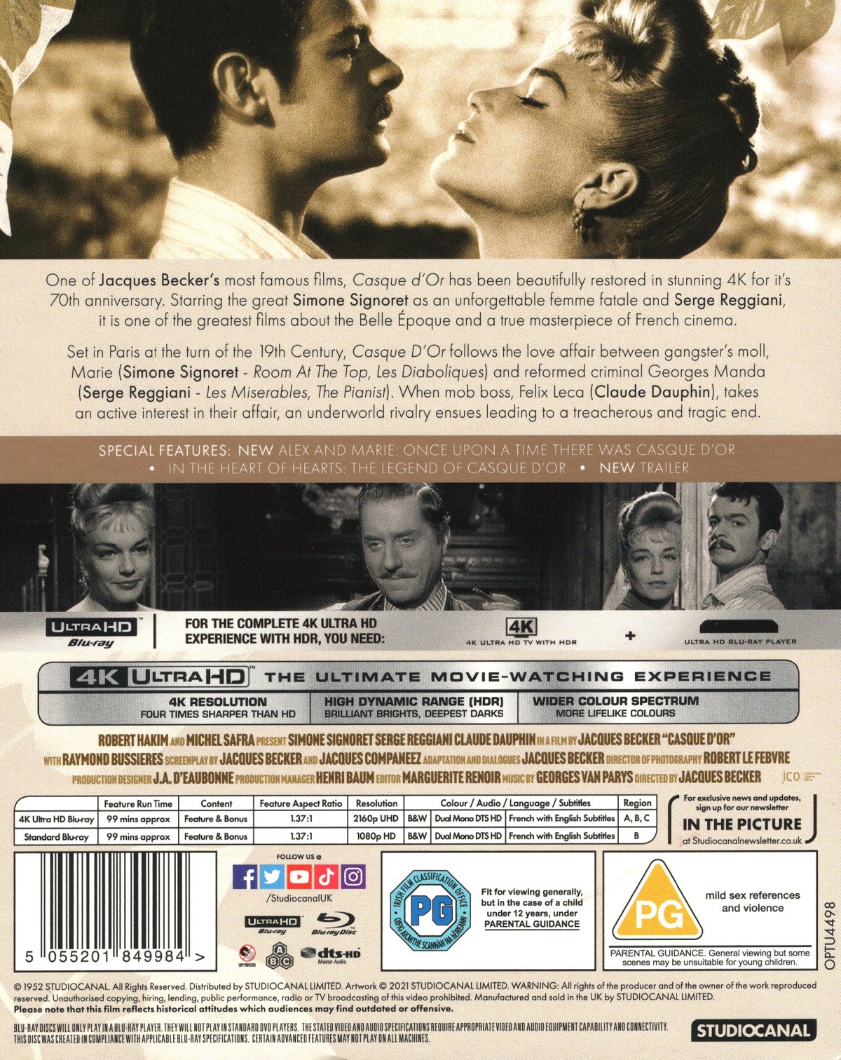 Casque d'Or (ej svensk text) (4K Ultra HD + Blu-ray) - 2