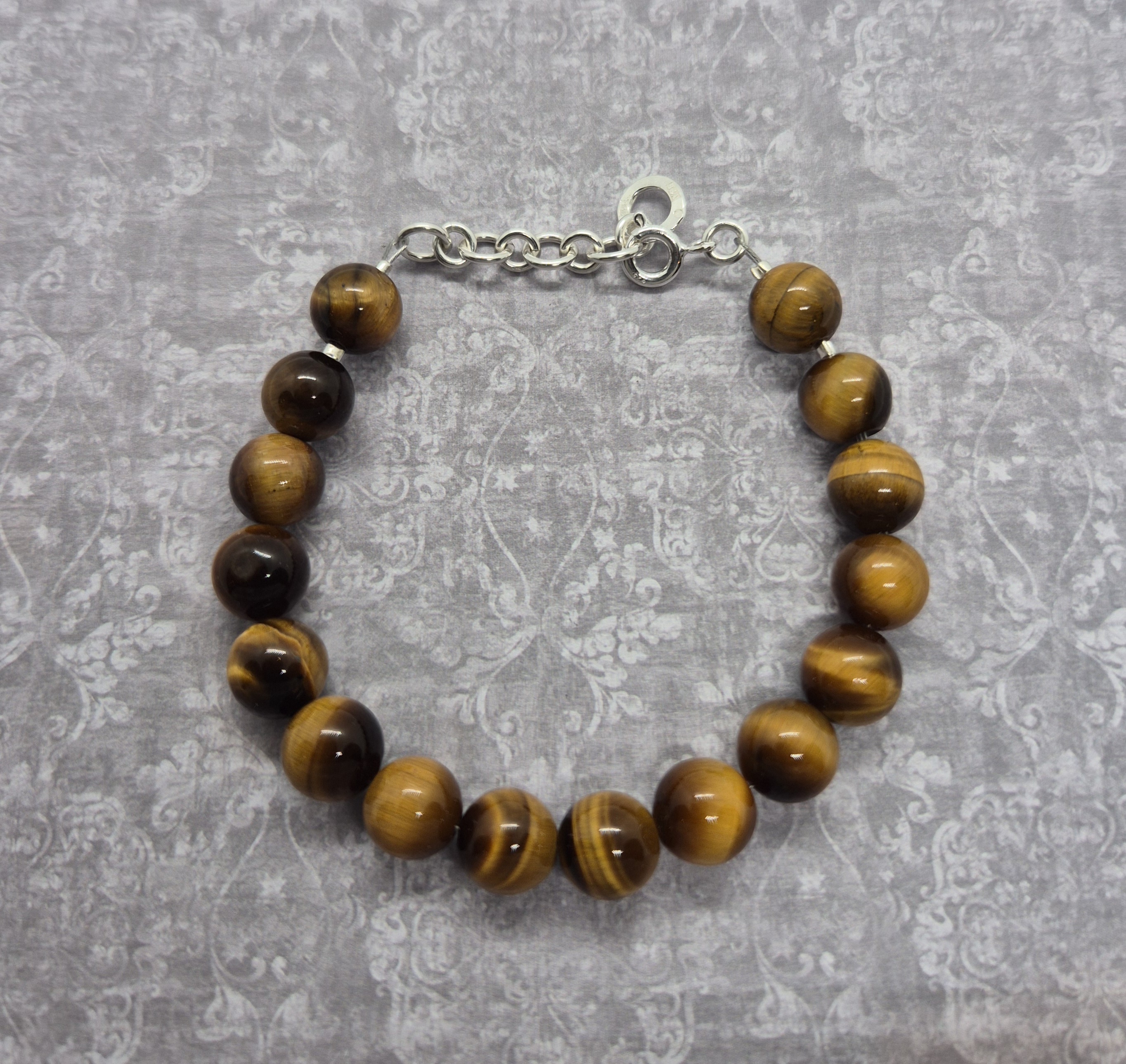 Armband, Tigeröga 8 mm - 925 Sterling Silver