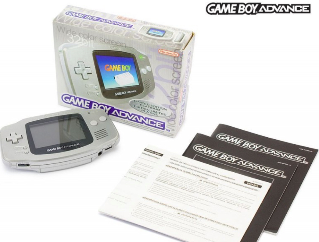 Gameboy Advance konsol Platinum CIB