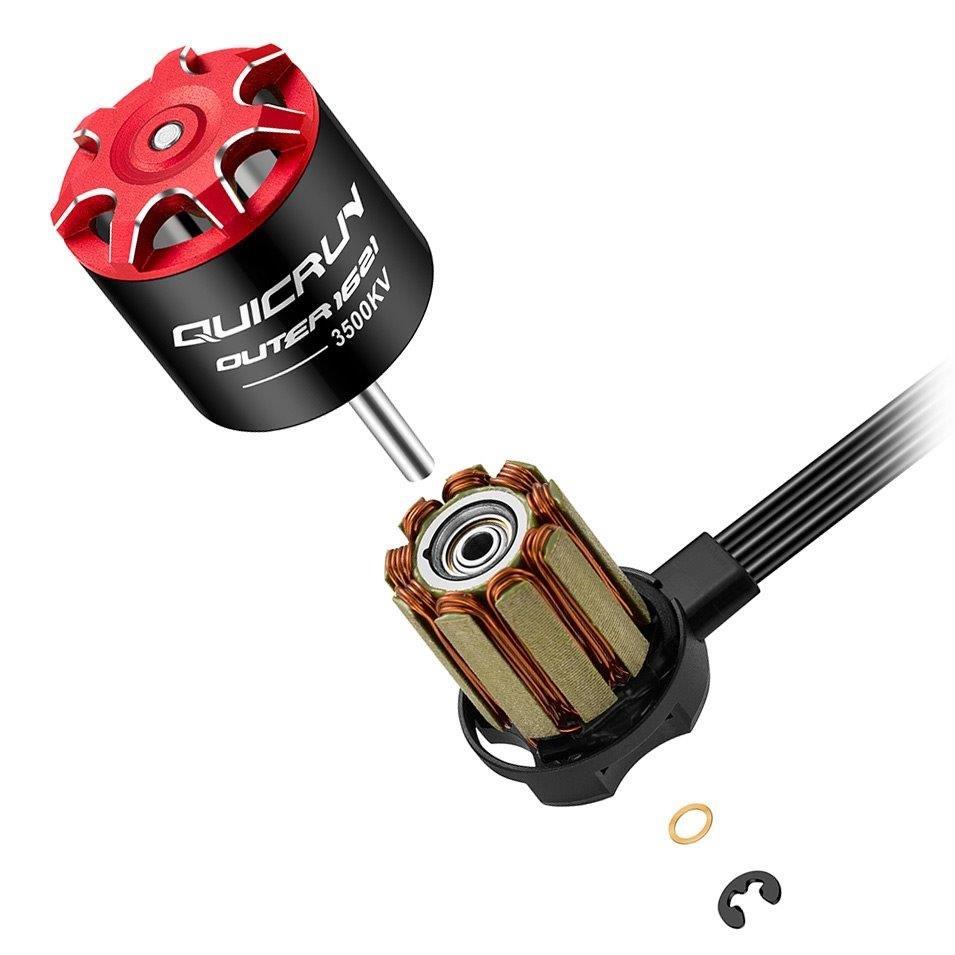 Hobbywing Motor QuicRun Brushless 1621SL 3500kV 1/24-1/16 Crawler - 5